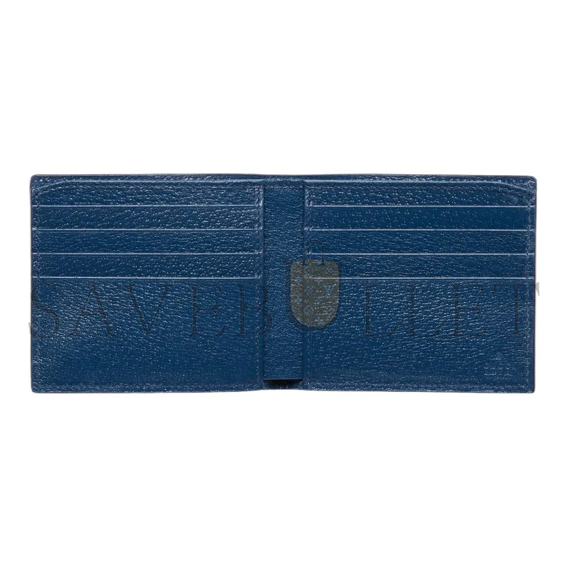 Gvc*1 blue interior gg bi-fold wallet 768243 (21*9cm)